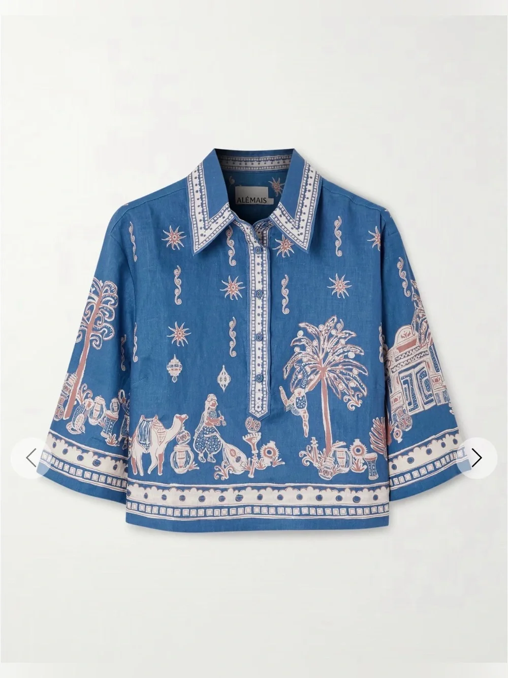 ALÉMAIS Acacia Linen Shirt and Short Set $610 - Picture 2 of 9